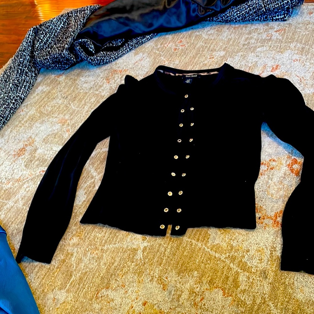 Long sleeve black cardigan